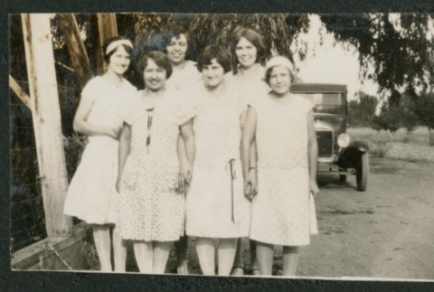 6 women outside (ddr-densho-378-684)