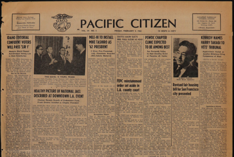 Pacific Citizen, Vol. 54, No. 5 (February 2, 1962) (ddr-pc-34-5)