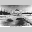 Heart Mountain camp in snow with Heart Mountain in background (ddr-ajah-2-898)