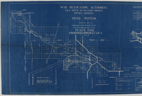 Gila River Relocation Project Blue Print Plans (ddr-densho-382-21)