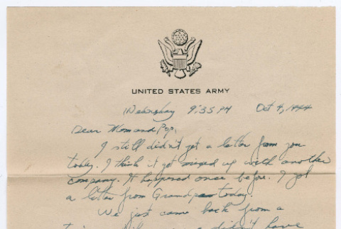 Letter from Tadashi Ishida to Mr. & Mrs. Y Ishida (ddr-densho-535-30)