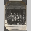 A group in front of a temple in Japan (ddr-densho-432-78)