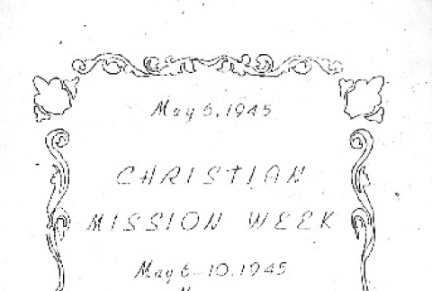 Rohwer Federated Christian Church bulletin (May 6, 1945) (ddr-densho-143-350)