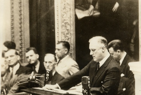 Franklin D. Roosevelt giving a speech (ddr-njpa-1-1507)