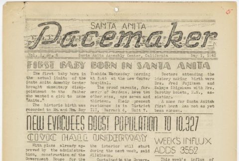 Santa Anita Pacemaker: Vol. 1, No. 4 (May 1, 1942) (ddr-janm-5-5)