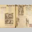 Two pages of newspaper clippings from scrapbook (ddr-densho-72-15)