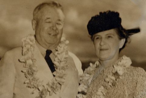 Charles Crane and wife posing for a photograph (ddr-njpa-2-192)