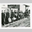 Japanese war criminals leaving Sugamo Prison in Tokyo (ddr-densho-1007-114)