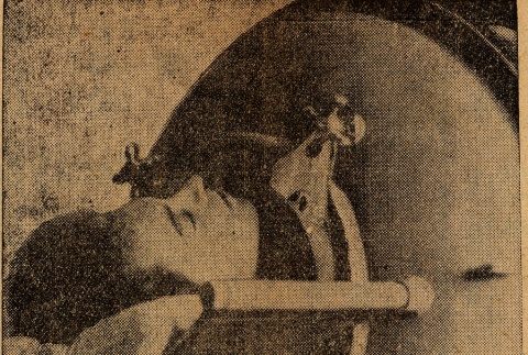 Clipping regarding a person in an iron lung (ddr-njpa-1-1931)