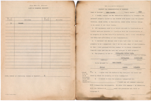 WRA Request For Transportation of Property (ddr-densho-329-1008)