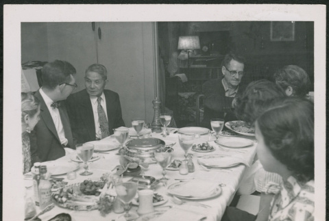 Group at banquet table (ddr-densho-293-94)