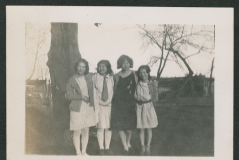 four women outside (ddr-densho-378-845)
