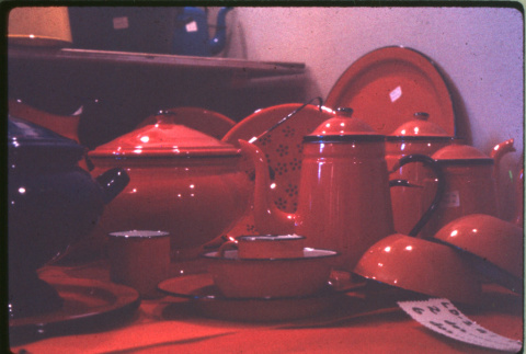 Display of enamelware items (ddr-densho-426-329)