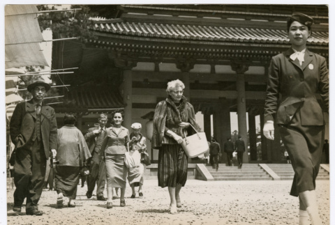 Mitsuye Yabe in a Crowd (ddr-ohs-1-124)