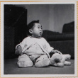Susan Shiomi with stuffed toy (ddr-densho-522-172)