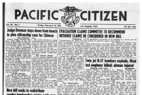 The Pacific Citizen, Vol. 40 No. 7 (February 18, 1955) (ddr-pc-27-7)