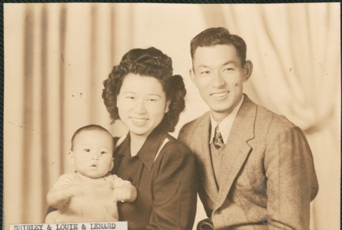 Shirley (Abe) Iriye, Louie Iriye, Lenard Iriye (ddr-densho-522-683)