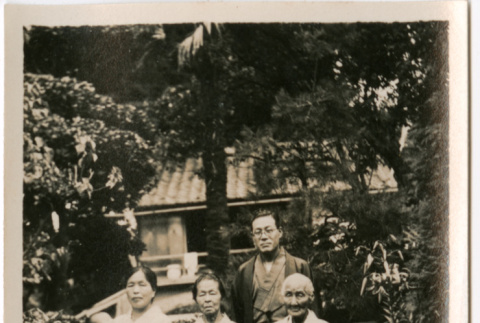 Portrait of family in garden (ddr-densho-426-1550)