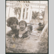Woman and baby swimming (ddr-densho-523-500)