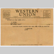 Telegram from T Kawashima to T. Takeda (ddr-densho-501-272)