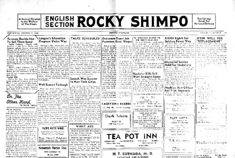 Rocky Shimpo Vol. 11, No. 125 (October 18, 1944) (ddr-densho-148-58)