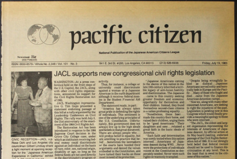 Pacific Citizen, Vol. 101 No. 3 (July 19, 1985) (ddr-pc-57-28)