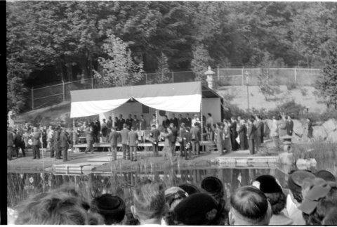 Crown Prince Akihito and Crown Princess Michiko visiting the Seattle Japanese Garden (ddr-densho-363-357)