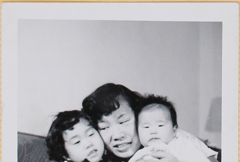 Yoshiko Shiomi with Susan and Leslie Shiomi (ddr-densho-522-377)