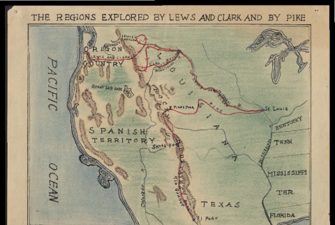 Regions explored by Lewis and Clark (ddr-csujad-55-2533)