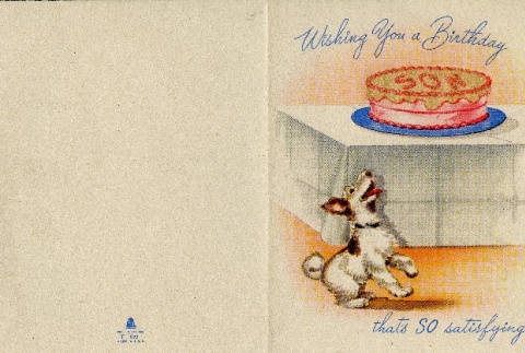 Birthday card to a Nisei man from his family (ddr-densho-153-151)