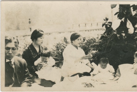 Group at a picnic (ddr-densho-321-532)