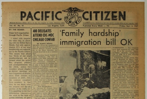 Pacific Citizen, Vol. 45, No. 10 (September 6, 1957) (ddr-pc-29-36)