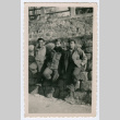 Three soldiers leaning against wall (ddr-densho-368-224)
