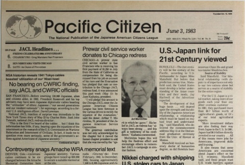 Pacific Citizen, Whole No. 2,241, Vol. 96, No. 21 (June 3, 1983) (ddr-pc-55-21)