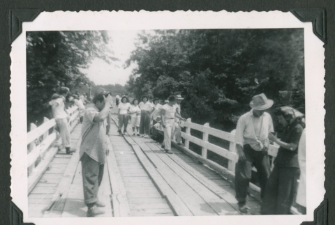 Crowd on a bridge (ddr-densho-471-35)