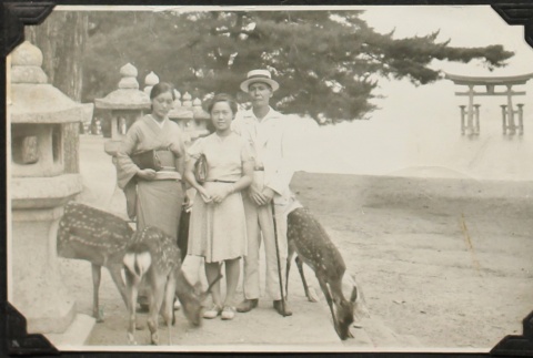 Family at Miyajima, Japan (ddr-densho-259-294)