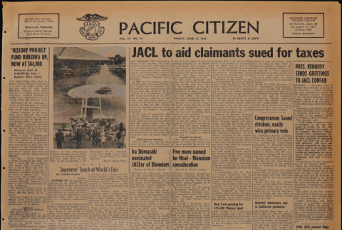 Pacific Citizen, Vol. 54, No. 24 (June 15, 1962) (ddr-pc-34-24)