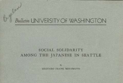 Social Solidary Among the Japanese in Seattle (ddr-densho-156-193)