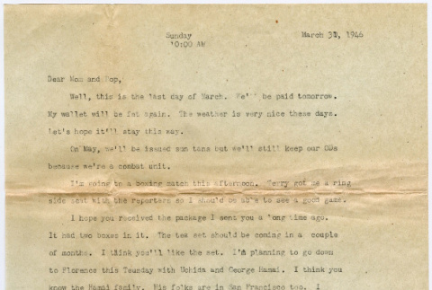Letter from Tadashi Ishida to Mr. & Mrs. Y Ishida (ddr-densho-535-347)