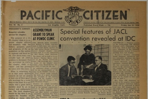Pacific Citizen, Vol. 46, No. 5 (January 31, 1958) (ddr-pc-30-5)