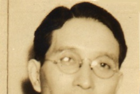 Man wearing leis (ddr-njpa-4-2441)