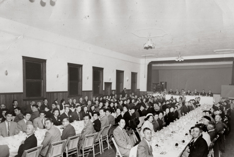 Group of people sitting at banquet tables (ddr-ajah-3-241)