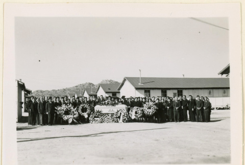 Mourners at Mrs. Fuyisaki's funeral (ddr-densho-37-1295)