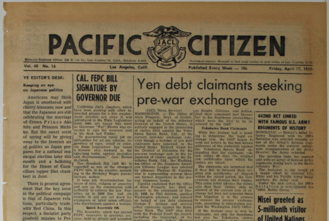 Pacific Citizen, Vol. 48, No. 16 (April 17, 1959) (ddr-pc-31-16)