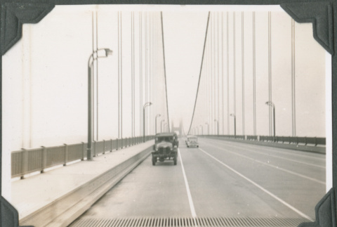 Truck crossing the Golden Gate Bridge (ddr-ajah-2-205)