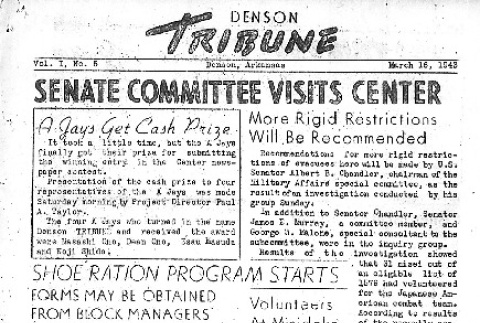 Denson Tribune Vol. I No. 5 (March 16, 1943) (ddr-densho-144-46)