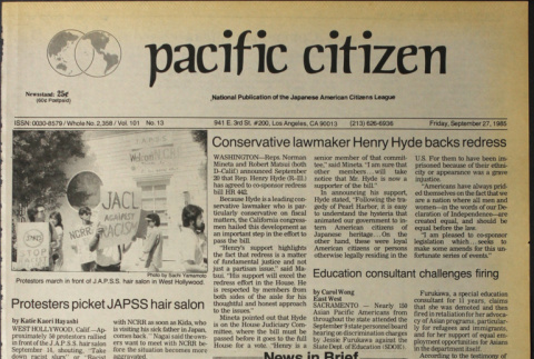 Pacific Citizen, Vol. 101 No. 13 (September 27, 1985) (ddr-pc-57-38)