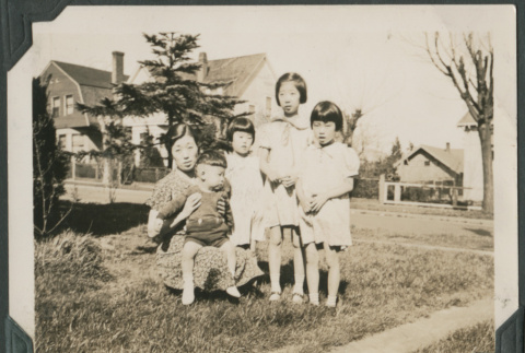 Iku Takahashi and four children (ddr-densho-355-555)