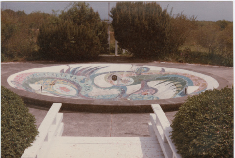 Mosaic fountain at Modern House (ddr-densho-377-375)