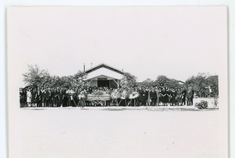 Mourners at a Gila River funeral (ddr-densho-37-2162)